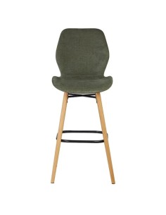 Chaise snack tissu vert bouteille