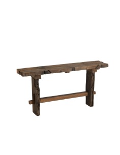Console en bois brut recyclé marron