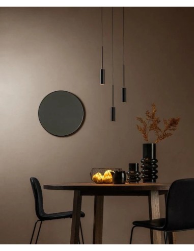 Suspension avec abat-jour cylindriques