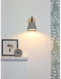 Applique murale bois et béton 2