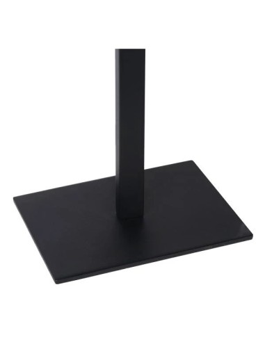 Lampe de table en rotin et métal noir