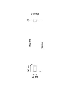 Suspension métal et chêne 2