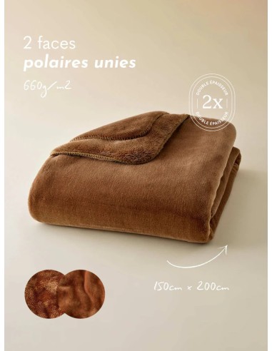 Plaid Cosy Monochrome Camel 150 x 200 cm