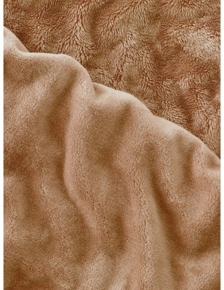 Plaid Cosy Monochrome Gingembre 150 x 200 cm