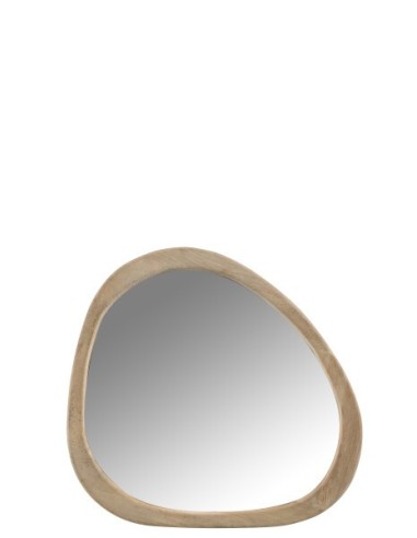 Miroir Irrégulier Bois De Manguier taille M