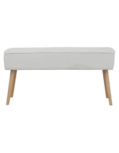Banc tissu effet laine bouclette écru