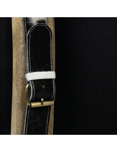 Chaise relax vache noir/blanc