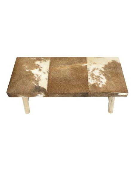 Banquette chalet vache brun blanc