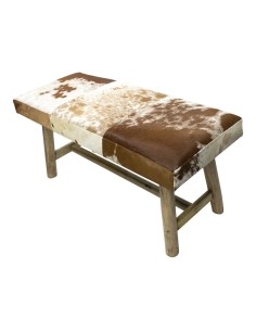 Banquette chalet vache brun blanc