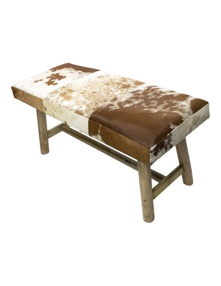 Banquette chalet vache brun blanc