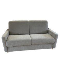 Canapé convertible taupe Willy Couchage 160 Matelas 18cm 2