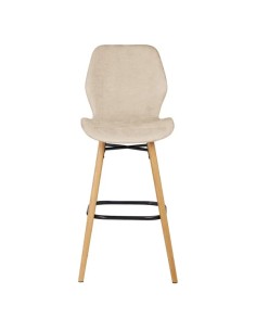 Chaise snack tissu beige sable