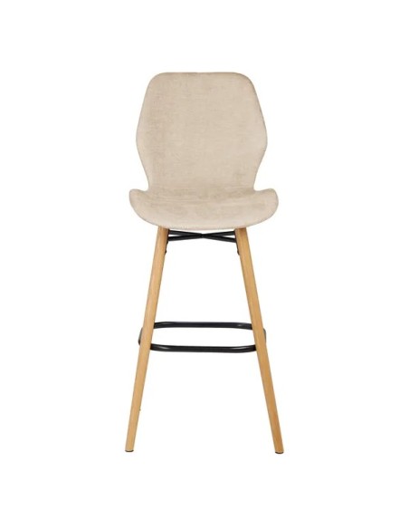 Chaise snack tissu beige sable