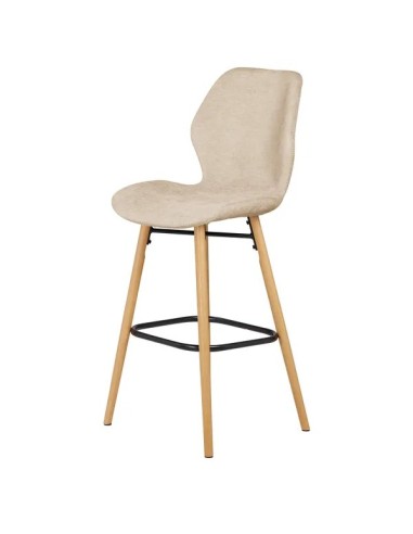 Chaise snack tissu beige sable