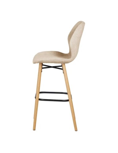 Chaise snack tissu beige sable