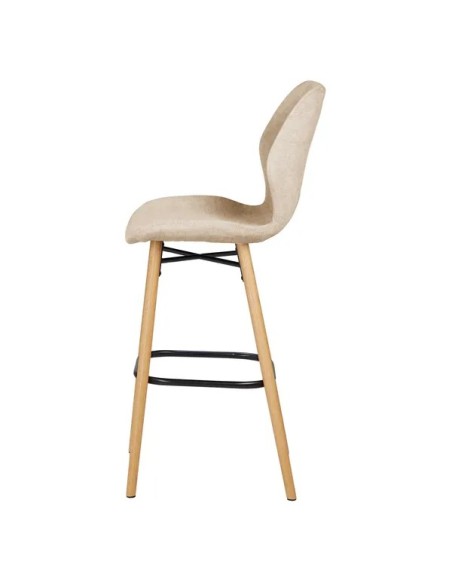 Chaise snack tissu beige sable