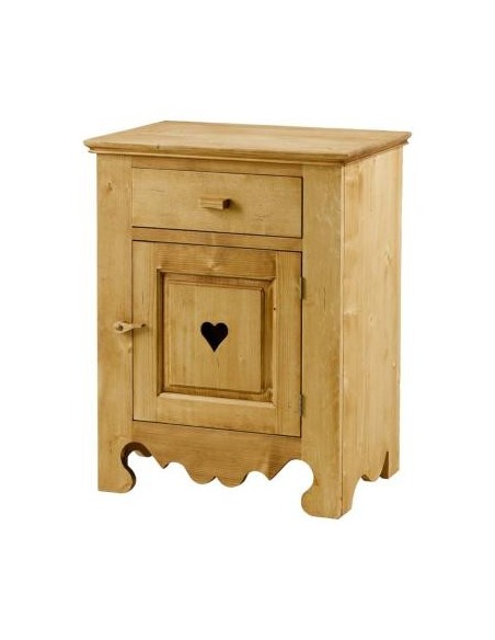 Bahut de style montagnard 1 porte et 1 tiroir