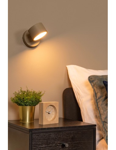 GIAN Applique murale - Taupe-LED Dimm.-9W-2700K-Métal