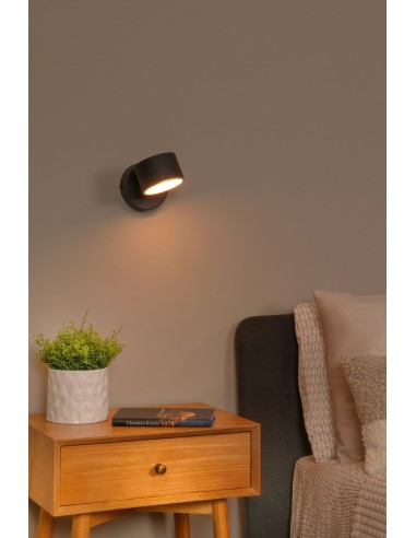 GIAN Applique murale - Noir-LED Dimm.-9W-2700K-Métal