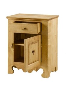 Bahut de style montagnard 1 porte et 1 tiroir 2