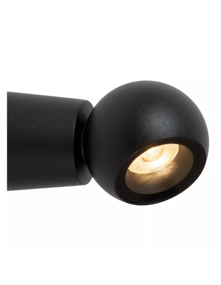 IPSOS Applique mur. SdBain-Noir-LED-6W-2700K-IP54