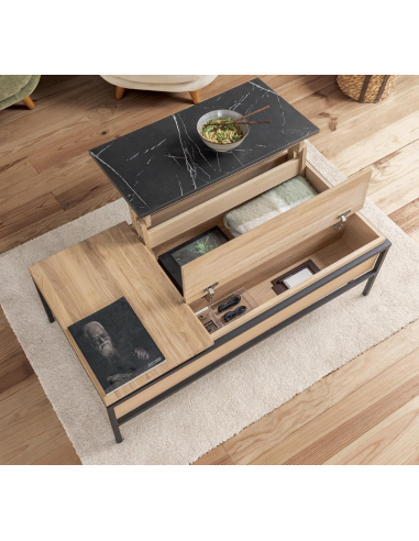 Table basse plateaux amovibles STOTABA 120A