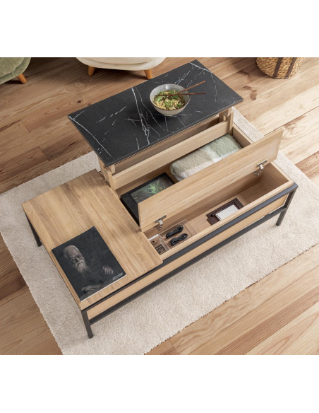 Table basse plateaux amovibles STOTABA 120A