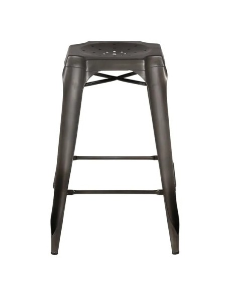 Tabouret snack métail vieilli