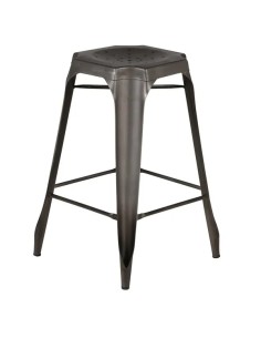 Tabouret snack métail vieilli 2