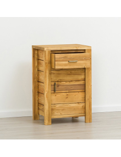 Confiturier 1 porte 1 tiroir, Bois massif