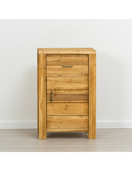 Confiturier 1 porte 1 tiroir, Bois massif