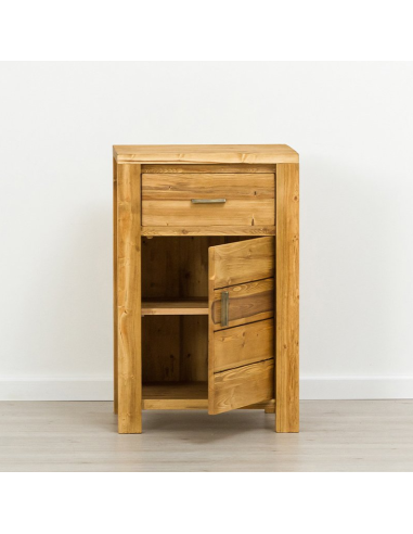 Confiturier 1 porte 1 tiroir, Bois massif