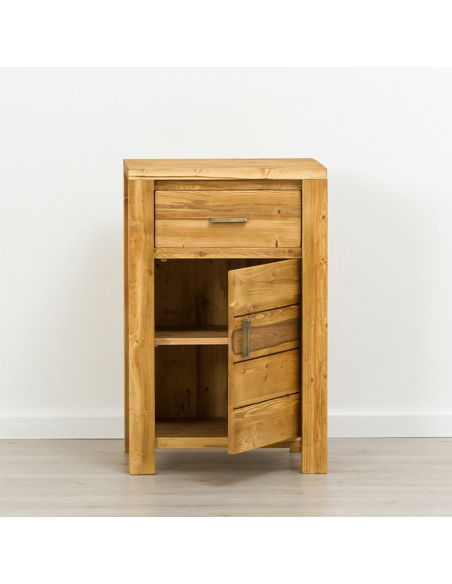 Confiturier 1 porte 1 tiroir, Bois massif