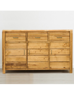 Bahut 3 portes 3 tiroirs, Bois massif