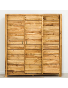 Armoire 3 portes, Bois massif