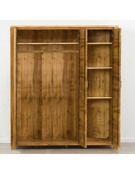 Armoire 3 portes, Bois massif