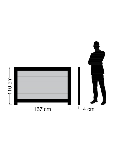Tête de lit bois massif 160