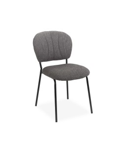 Chaise empilable Aude - Gris anthracite