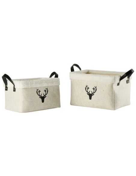 Set de 2 corbeilles rectangulaires