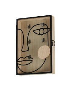 Boîte à clés avec visage stylisé
