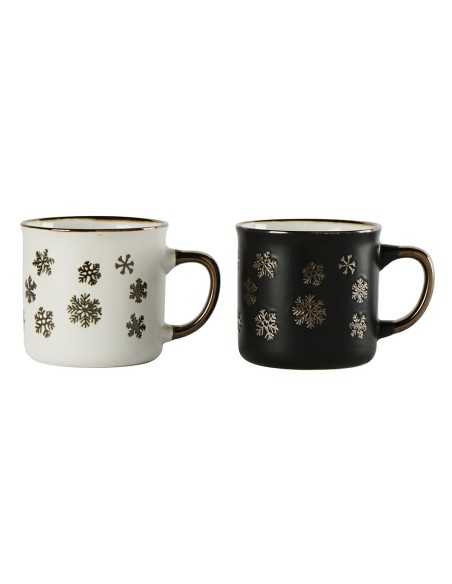 Set de 2 mugs Kyrsten blanc/noir