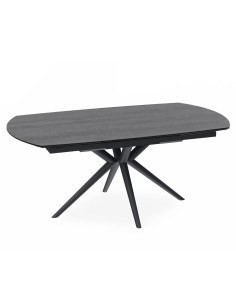Table Nymphéa avec 2 allonges escamotables rotation 180°