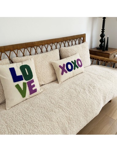 Coussin Influence vert xoxo 30x50cm
