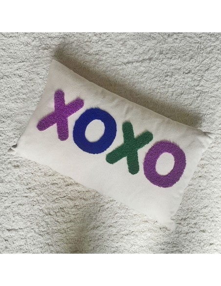 Coussin Influence vert xoxo 30x50cm