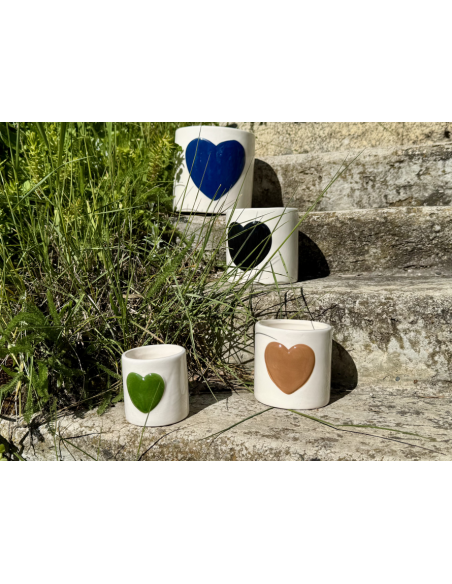 Série de 4 pots en céramique, idéal pour du rangement dans la salle de
