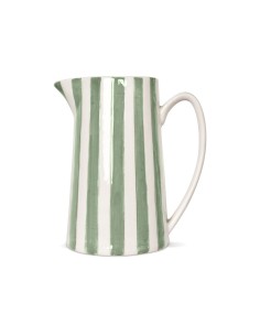 Pichet rayures vert matcha