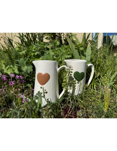 Pichet coeur vert 2