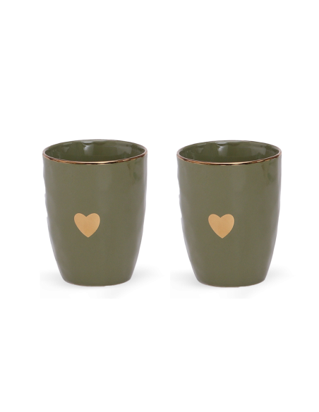 Set de 2 gobelets matins calins kaki