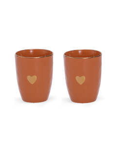 Set de 2 gobelets matins calins ocre