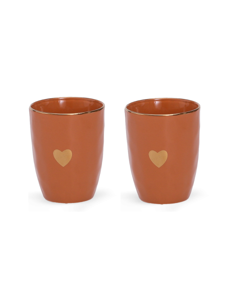 Set de 2 gobelets matins calins ocre